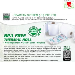 BPA (NON-Bishenol A) FREE THERMAL PAPER ROLL